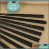 Chopsticks Black 1Pair Chopstick Non Slip Screw Thread Kitchen Tool Table Decoration Sushi Chopsticks Twill Food Palillos 0 7Xc G2 D Dhi6G