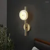 Wall Lamps Nordic Golden Glass Lamp Living Room Bedroom Aisle Corridor Background Decoration Ligh Kitchen Lighting Fixture