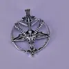 Pendentif colliers 50 pcs bricolage Vintage pentagramme inversé Satan chèvre pendentif charme Baphomet charmes satanisme Unique païen amulette bijoux 221115