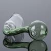 Boule ronde colorée Pipes à fumer Accessoires pour fumer Brûleurs Conception unique Cuillère Tuyau Pyrex Verre Brûleur à huile avec barboteur Wrap SW82