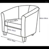 의자 커버 유럽 스타일의 올 인 클루 시브 스트레치 싱글 소파 커버 인터넷 카페 엘 커피 숍