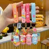 Keychains Exquisite Cute Epoxy Resin Rainbow Alpaca Pendant Doll Couple Car Keyring Cartoon Alpaca Keychain Bag Pendant Gift Jewelry T220909