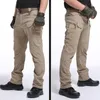 Pantalon masculin City Military Tactical Men Combat Cargo Pantalons Multi-Pocket Imperproof Pantal Casual Training Sautportés Vêtements Randage 221114