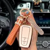 H Keychains Car Key Case لـ Toyota Chr Rav4 Auris Prius Camry Corolla Land Cruiser 200 Prado Crown TPU خارج الغطاء