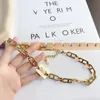 Premium Lyx Smycken Halsband Designer Damhänge Halsband Mode Urban Style Lång Kedja 18k Guldpläterad Delikat Elegant Utvalda Par Tillbehör Present