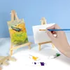 Andere evenementenfeestjes 5 % Natural Wood Mini Easel Frame Artist Statief voor P O Painting Postcard Display Holder Houd Huwelijktafel Naam Naam Card Stand 221110