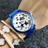 Fashion M Flower Hollow Dial Design Brand Watch Watch Женская металлическая стальная группа Quartz Forist Watch M73303G