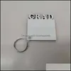 Party Gunst 2022 Sublimatie Blanco Keychain Party Gunst MDF HOUTEN Key Pendant Thermische overdracht Dubbleed Ring Diy Gift Drop deliv Dhynm