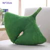 Almohada de alta calidad Planta de simulación 3D Hojas Felpa Suave Decoración verde para el hogar Almohadas para dormir rellenas o siesta de oficina