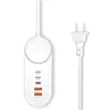 18W PD 빠른 충전기 전원 소켓 여행 어댑터 5 플러그 유형 C USB 스마트 멀티 포트 충전기 미국 EU UK 플러그 소매 상자를 사용하는 빠른 충전