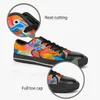 Chaussures de point pour hommes baskets personnalisées peinture à la main Femmes Fashion Green Red Cut Boue Breffe de jogging Walking Trainers