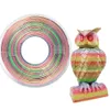 Rubans d'imprimante PLA Rainbow Silk Filament 3D 1 75mm 250Gx4 Rouleaux Set 1kg Matériau d'impression Filaments dégradés de sublimation 221114