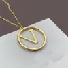 Designer jewelry necklace luxury designers necklaces gold chain simple letter Pendant Necklaces chains for women jewellery bijoux good