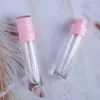 Empty Lip Gloss Bottle Round Tube DIY Lipstick Container Refillable Vials Sample Display Makeup Accessories Lip Balm containers