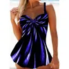 Suit Plus Size 5xl 2 Piece Tankini Large 3xl Swimwear Swimdress 4xl Swim Dress Swimsuit Top Print Colorful Bathing Suit 221107