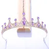 Cristal Strass Tiaras Coroas Casamento Cabelo Jóias Cor Noiva Princesa Mulheres Acessórios de Cabeça