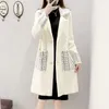 Women's Fur Imitation Mink Velvet Autumn Winter Clothing 2022 Korean White Cardigan Jacket Women's Sweater Coat