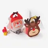 Dinnerware Sets Christmas Home Accessories Disposable Packing Bag Cookies Candy Dessert Cases Santa Gift Box One-off Supplies