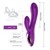 Nxy Vibrators Rabbit 10 Speed g Spot Dildo Silicone Waterproof Clitoris Stimulator Vagina Massager Sex Toys for Women 220420