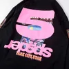 Designer Fashion Kanyes Felpa con cappuccio Trendy Young Thug Sp5der 555555 T-shirt a maniche lunghe con stampa stella rosa per coppie