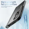 Hinge Magnetic Cases For Samsung Galaxy Z Fold 4 Fold 3 5G Case Pen Holder Plating Stand Protective Film Cover