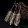 Hair Brushes IRUI 1pc Natural Boar Bristle Round Brush Groove Design Handle Hair Rolling Brush For Hair Drying Styling 221115