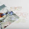 Lunettes de soleil Frames Vintage Round Femmes Lunes Cadre Optical Transparent Computer Anti Blue Light Optical Eyeglass Clear Spectacle Frames 2021 T2201114