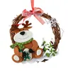 Juldekorationer Garland hängande prydnads kransdekoration Santa Clause Snowman Bear Reindeer Decor Tree Ornaments