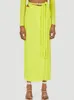 Zweiteiliges Kleid DEAT Fashion Damen 2-teiliges Set mit V-Ausschnitt, langen Ärmeln, Bandage-Tops und Schnür-Taillen-Mittelkalf-Rock, weiblich, Sommer 17A1737 221115