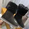 Brand Boots Designer Design Snow Snow Miękka ciepła i wygodna zimowa kostka utrzymuj ciepło zimą