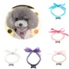 Dog Apparel Imitation Pearl Cute Necklace Pet Collar Accessories Jewelry Neck Chain For Small s Large Cats 5 colors 221103