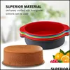 Bakvormen sile ronde voedselkwaliteit non stick cake bakeware 3D mal bakgereedschap brood broodbladen verjaardagsdessert pan gereedschap 220601 dr dhafe