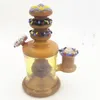 Bongue de água de vidro Dab Rig Hamburger Shape Hookah 14,4mm Mini Bongus Tubos de tubo de cachimbo feminino