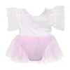 Mädchenkleider geborene Kinder Baby Girls Pink Strampler Party Spitze Tutu Kleider Kleider Outfits 0-3y Mesh modisch modisch