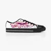 Scarpe personalizzate Tela classica Taglio basso Skateboard casual triplo nero Accetta personalizzazione Stampa UV sneakers basse da donna sportive da uomo Colore traspirante 126