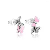 Boucles d'oreilles CKK 925 bijoux en argent Sterling papillons flottants adaptés au bricolage femmes cadeau Original