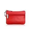 Purse de bolsa macia couro zip moeda mini bolsa de chaves de z￭per de z￭per para mulheres pequenas sacolas de armazenamento fofas rra530