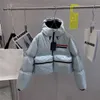 Piumino da donna Parka da donna Designer Cappotto con stampa di lettera Donna Giacca invernale da donna Caldo lungo cotone Moda stile Ins Motivo geometrico Top corto FZQQ