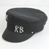 Bérets 2022 Brand Designer Caps de printemps d'été Femmes SBOY CLAP CRISLICEMBELLISHELIS Satin Baker Boy HATS NAVY HAT4684845