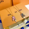 Abbr Pendant Necklaces Fashion Exquisite Bear Necklace Luxury Cute Designer Jewelry Long Chain Popular Brand Selected Gift for Wom