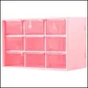 Boîtes De Rangement Bacs W G Ninegrid Boîte De Rangement Der Organisation Transparent Cosmétique Maquillage Organisateur Fille Chambre Décor 211102 Drop Dhx1P