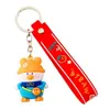 مفاتيح مفاتيح الرسوم المتحركة على ظهره Duck Duck Key Chain Bag Bendant Little Yellow Ring هدية صغيرة T220909