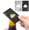 Multifunzione Multiuso Apriscatole Pocket Tool Multi Opener Card Beer Kit Spade Poker Gear Bottle Gadget Multitool Wallet FY2513