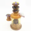 Glas-Wasserbong Dab Rig Hamburger-Form Shisha 14,4 mm Innengewinde Mini-Bongs Rohre handgefertigte Craftbong