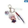 Keychains Blade of Ghost Katana Weapon Key Chains New Anime Demon Slayer Kimetsu No Yaiba Keychain Tanjirou Sword Acrylic Keyring T220909