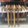 100 PCs lote de 78 mm 55mm forma de cigarro de madeira fumando tubo mini tubos de tabaco manual tubo de eliminagem de alumínio acessórios de morcego de alumínio