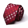 Bow Ties Mix Many Color Slim Luxury Tie Silk Jacquard Woven For Men 8cm Striped Neckties Man's Neck Wedding Business