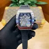 Reloj mecánico para hombre Richa Milles Rm010 Movimiento automático completamente de lujo Espejo de zafiro Correa de reloj Mcdy Relojes de pulsera suizos de alta calidad