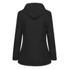 Qnpqyx Novo streetwear Jackets feminino outono inverno mais veludo jaqueta de lã ao ar livre casaco de capuz à prova de vento