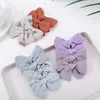 Hair Accessories Children Girls Clips Bows Hairpin Baby Cotton Barette Floral Print For Infants Cute Side Pins Headwear 4Pcs/Set